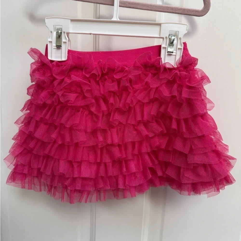 The Children’s Place 12-18M Girls Pink Mini Skirt with Ruffled Tiers